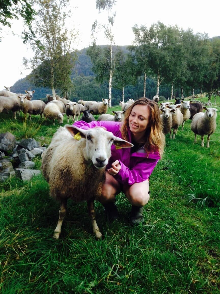 Jennifer Kenyon on the farm